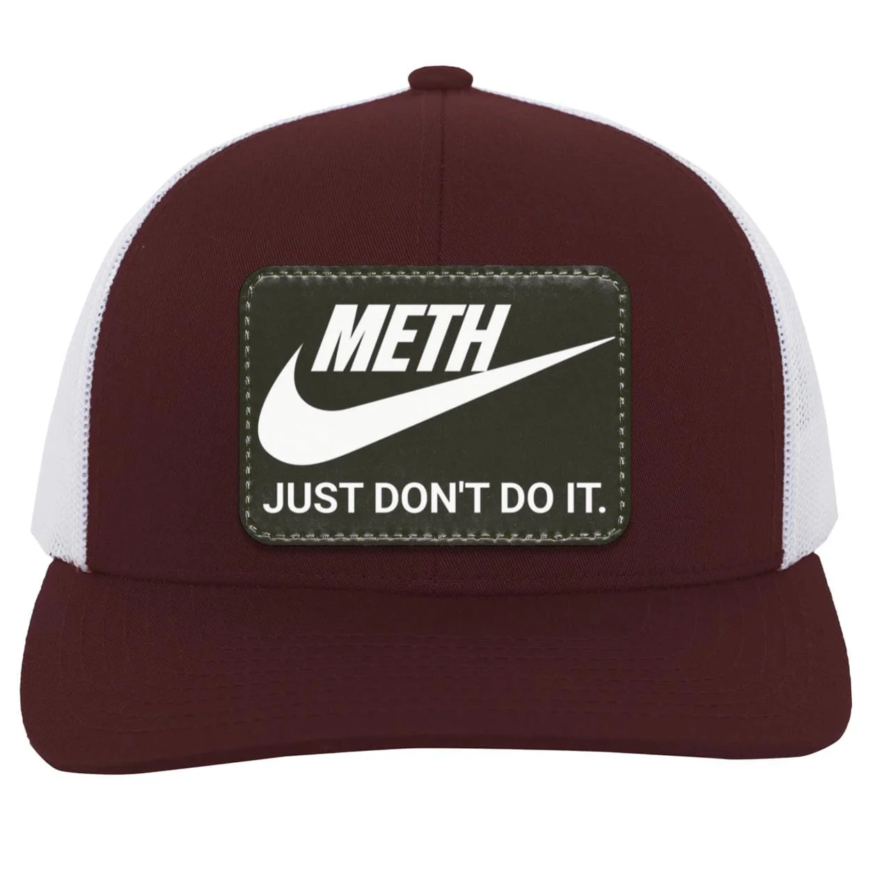 Recovery Trucker Snapback Hat | Inspiring Sobriety | Meth Just Don't Do It - Image 7