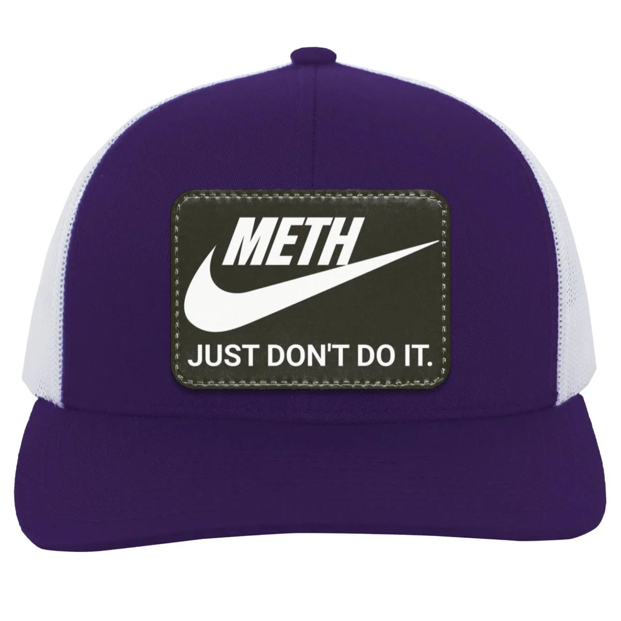 Recovery Trucker Snapback Hat | Inspiring Sobriety | Meth Just Don't Do It - Image 8