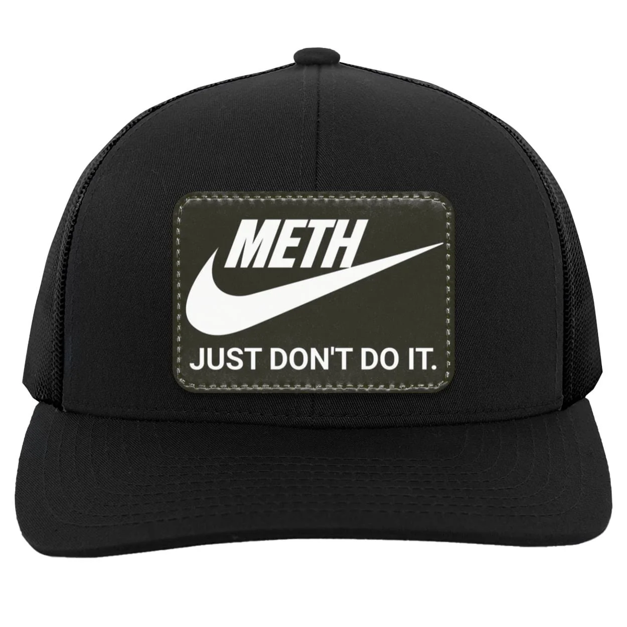 Recovery Trucker Snapback Hat | Inspiring Sobriety | Meth Just Don't Do It - Image 9