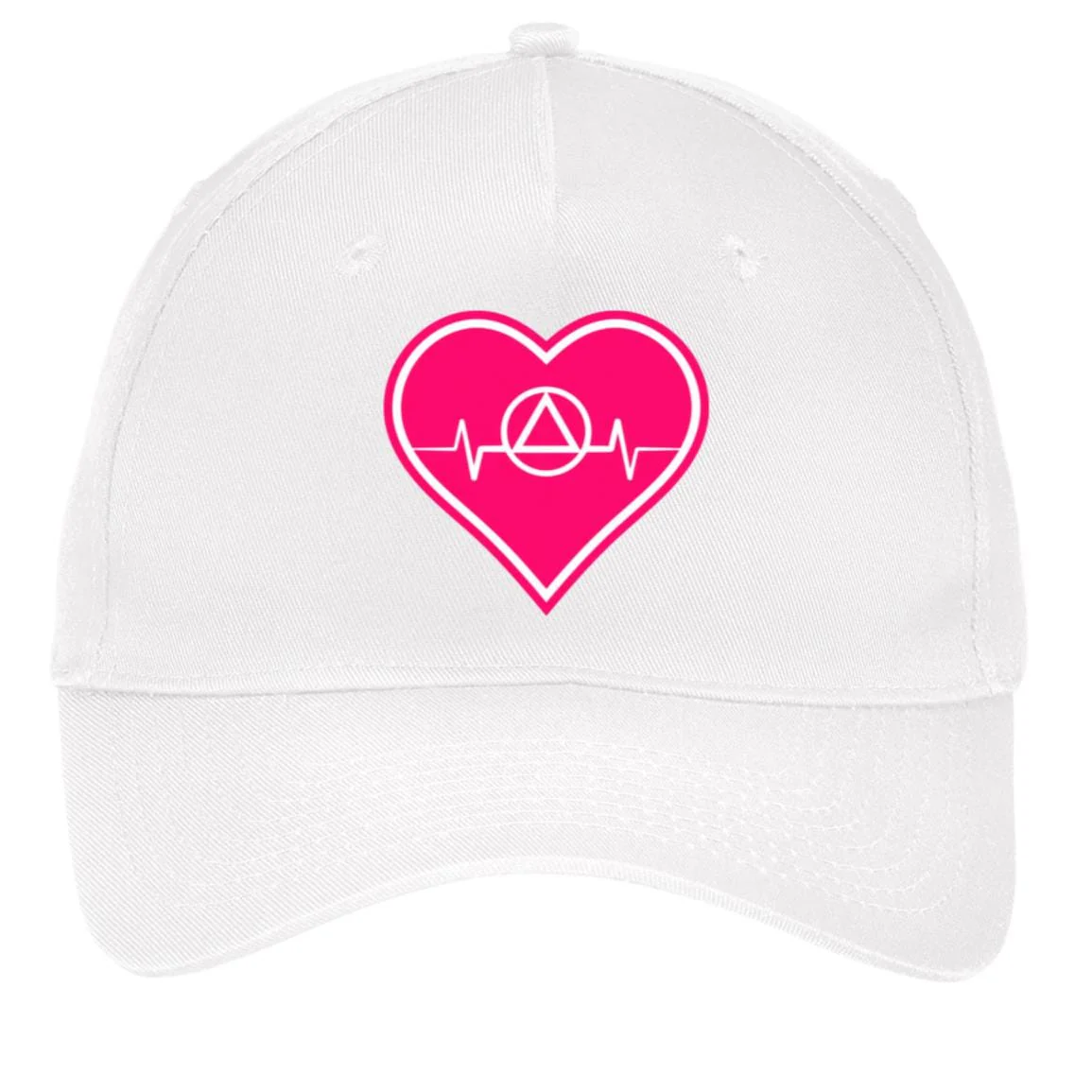 Recovery Twill Cap  | Inspiring Sobriety | AA Symbol Heartbeat - Image 8