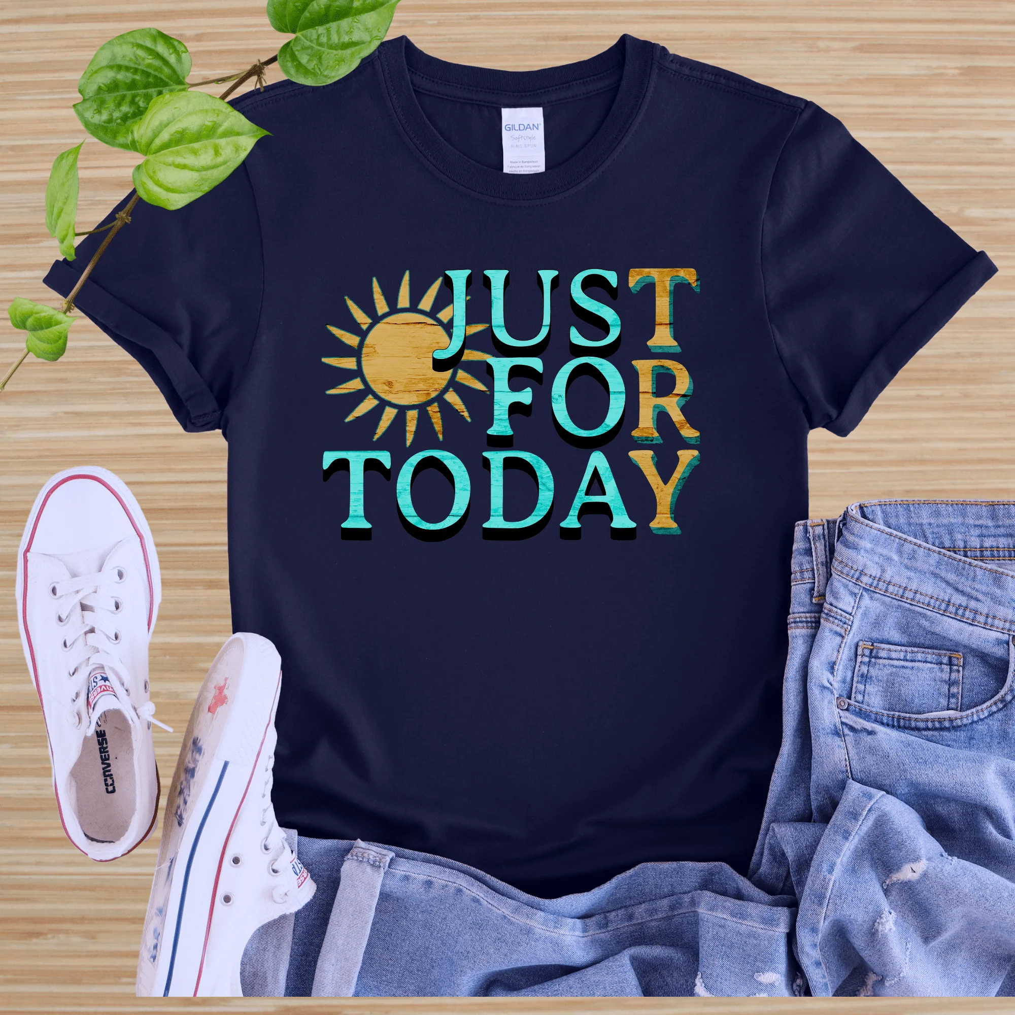 Recovery T-Shirt | Inspiring Sobriety |  Just For Today "TRY" - Image 2