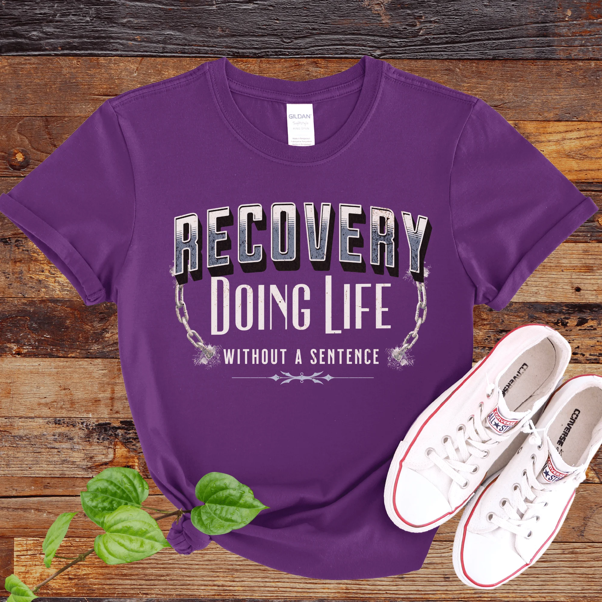 Recovery T-Shirt | Inspiring Sobriety | Recovery - Doing Life Without a Sentence - Image 3