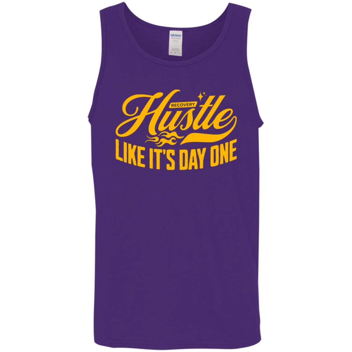 Recovery Unisex Tank | Inspiring Sobriety |  Hustle Like It's Day One - Image 5