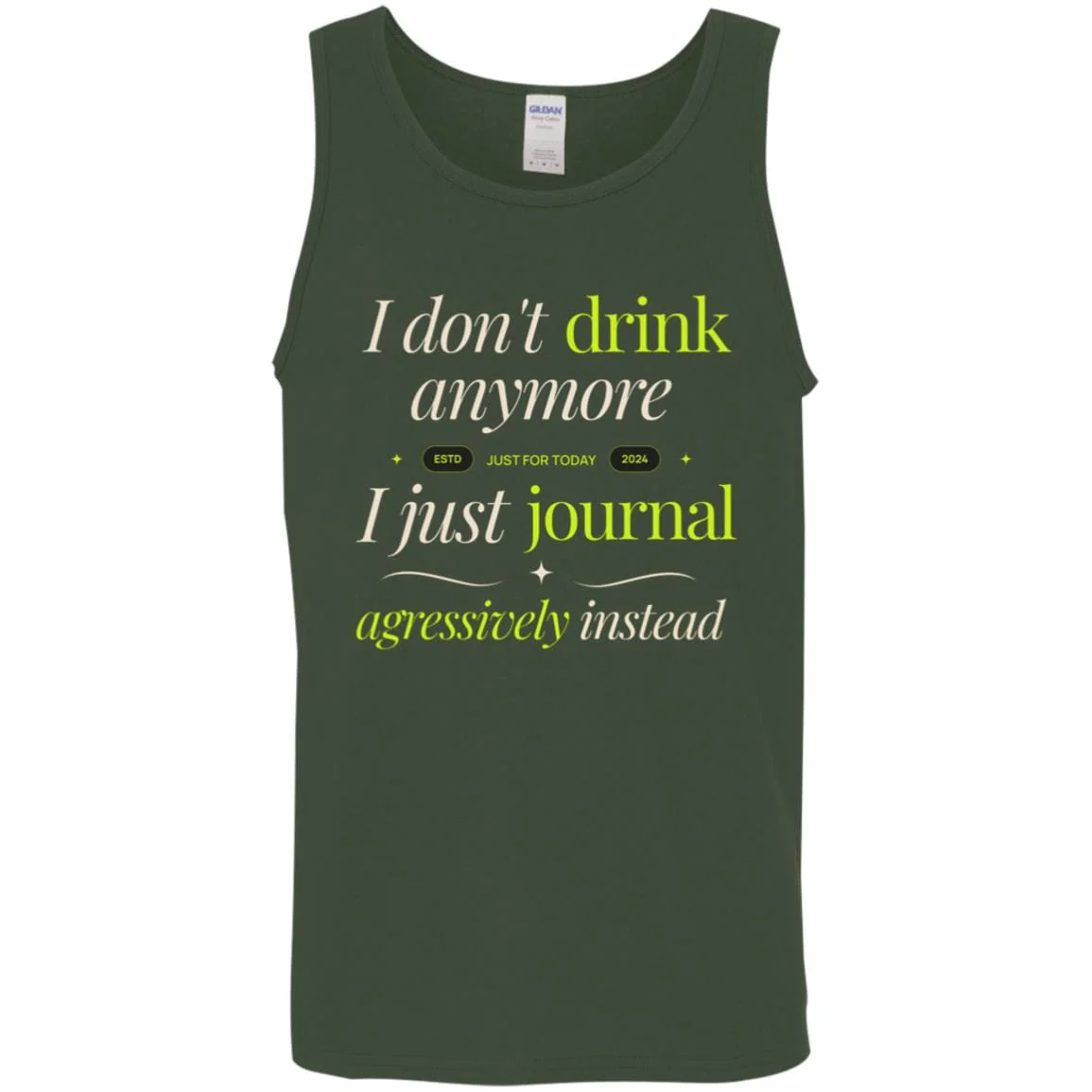 Recovery Unisex Tank | Inspiring Sobriety |   I Don't Drink Anymore - Image 2