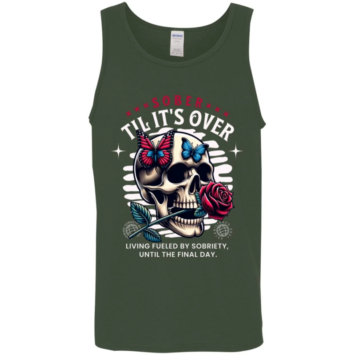 Recovery Unisex Tank | Inspiring Sobriety |  Sober Til It's Over - Image 2