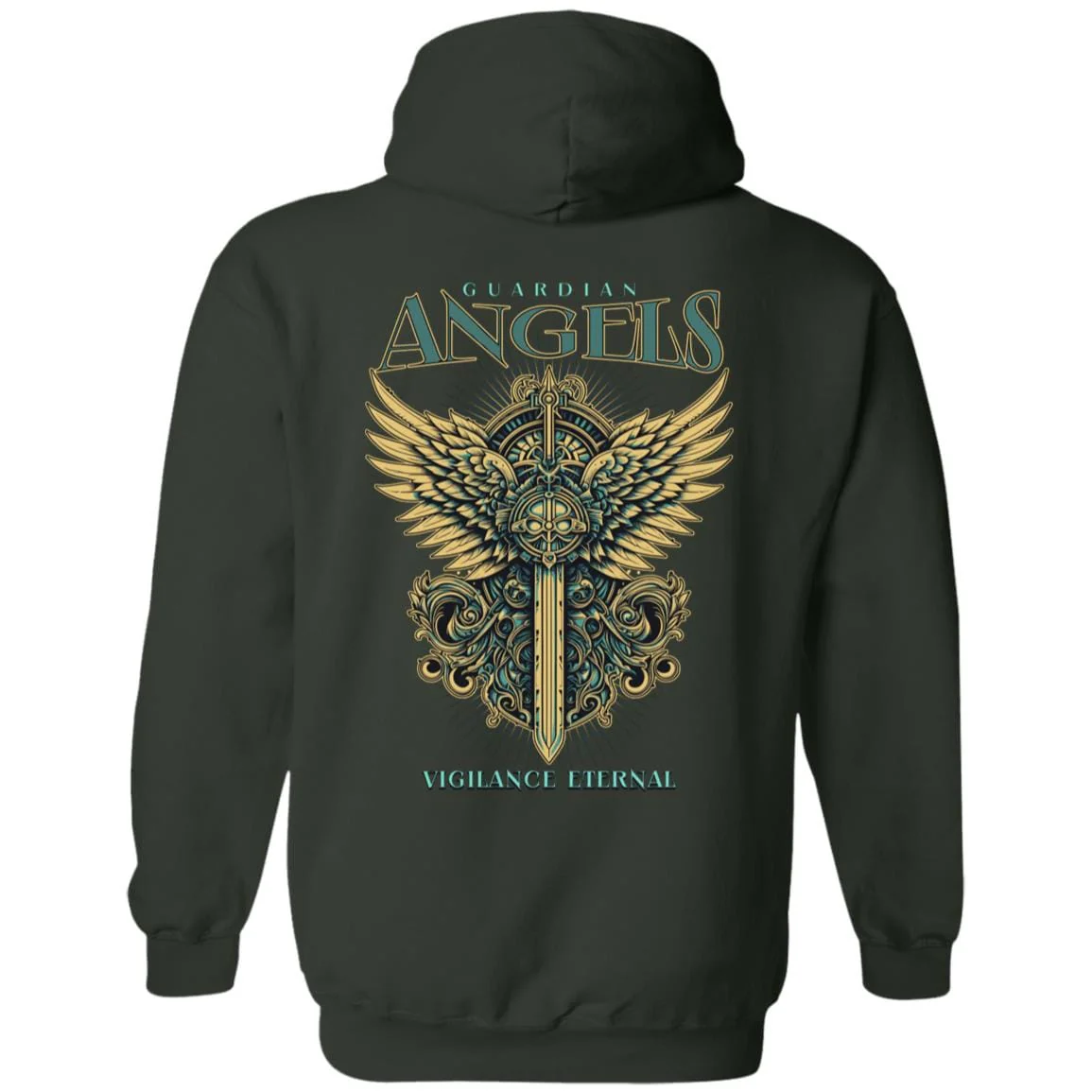 Recovery Zip Hoodie  | Inspiring Sobriety |  Guardian Angels, Vigilance Eternal - Image 3