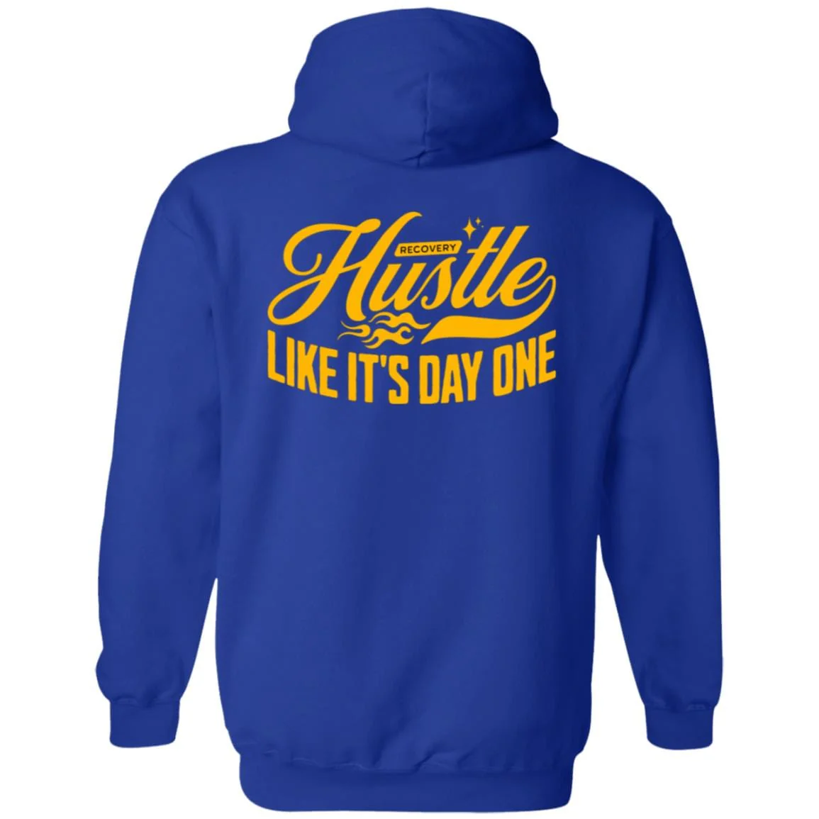 Recovery Zip Hoodie | Inspiring Sobriety |  Hustle Like It's Day One - Image 3