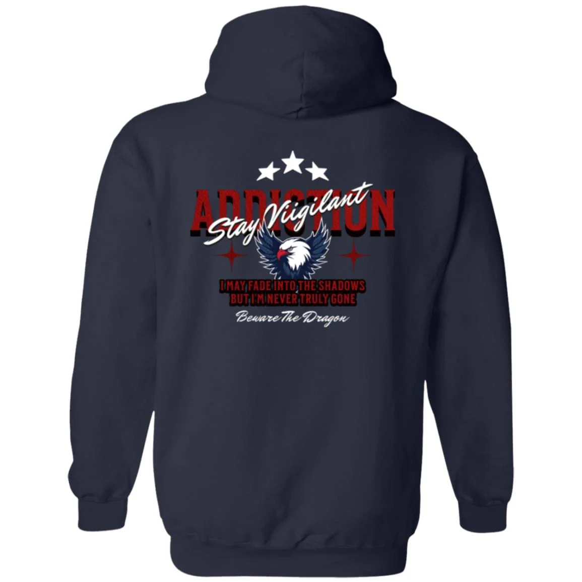 Recovery Zip Hoodie | Inspiring Sobriety |  Stay Vigilant - Image 3