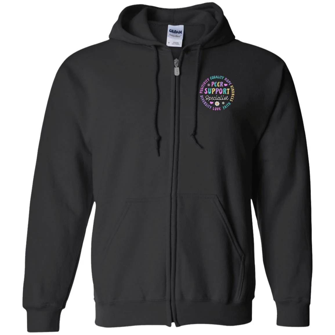 Recovery Zip Hoodie  | Inspiring Sobriety | Peer Support Specialist - Image 4