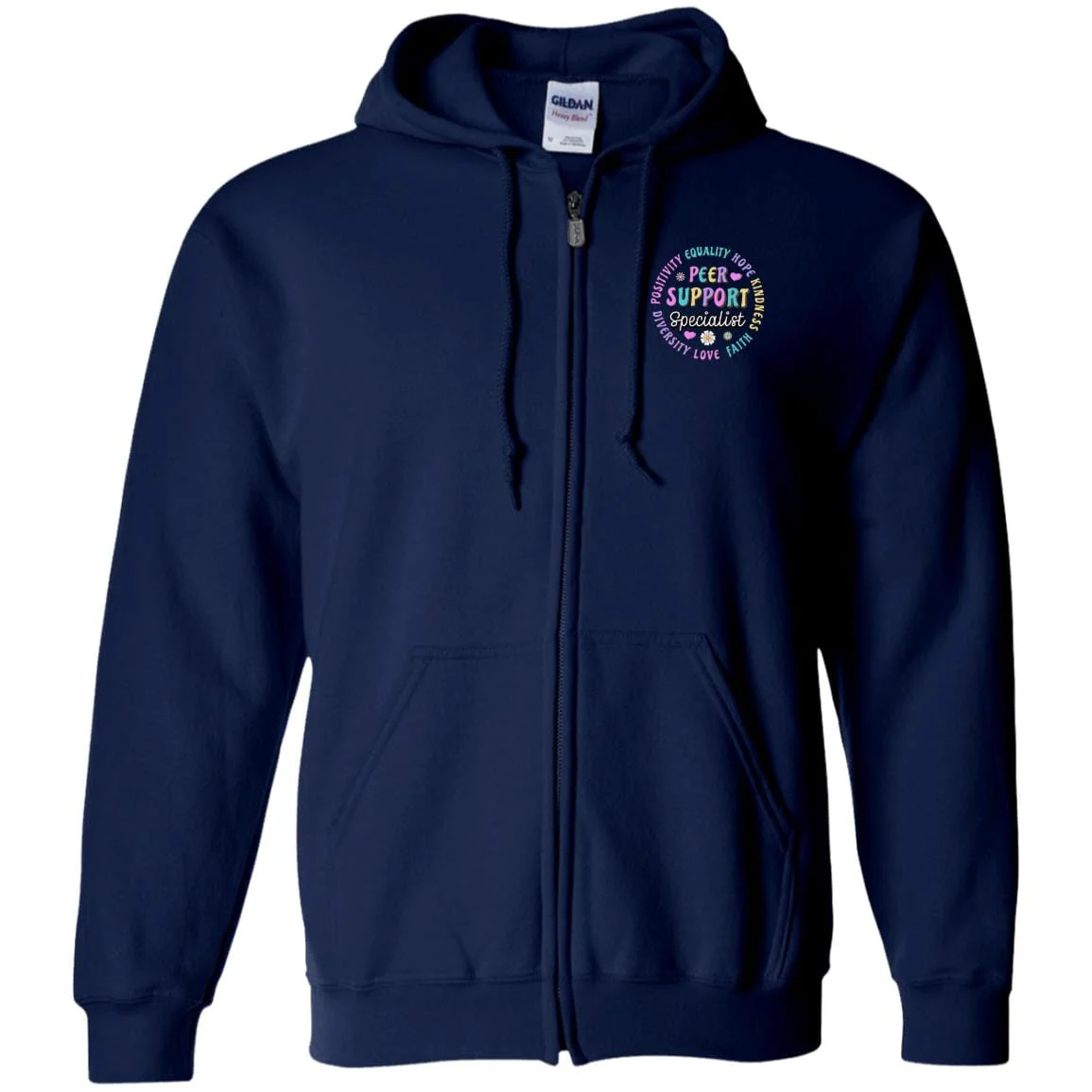Recovery Zip Hoodie  | Inspiring Sobriety | Peer Support Specialist - Image 7
