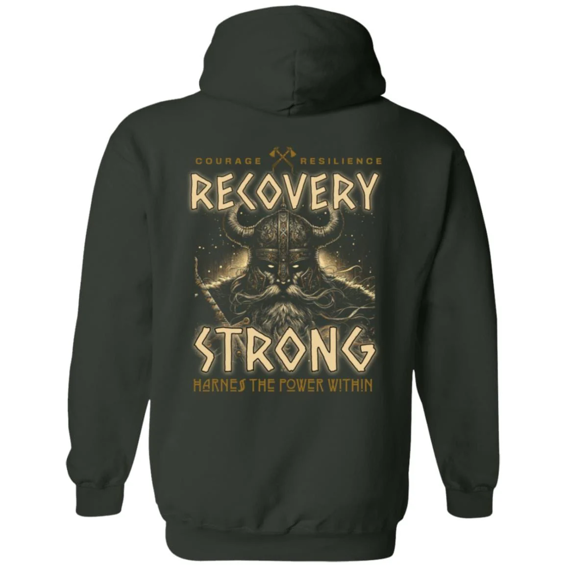 Recovery Zip Hoodie  | Inspiring Sobriety |  Recovery Strong Warrior - Image 3