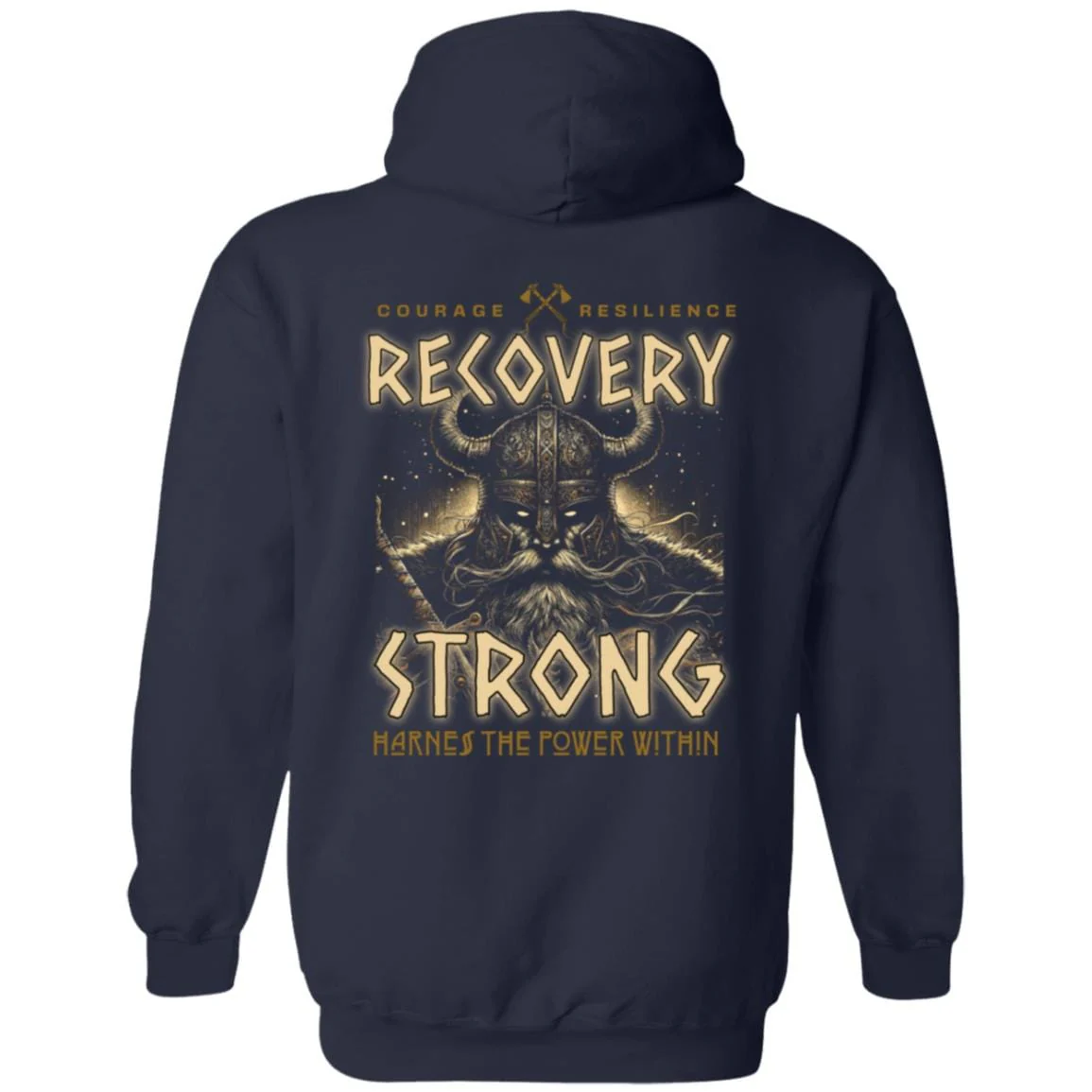 Recovery Zip Hoodie  | Inspiring Sobriety |  Recovery Strong Warrior - Image 5