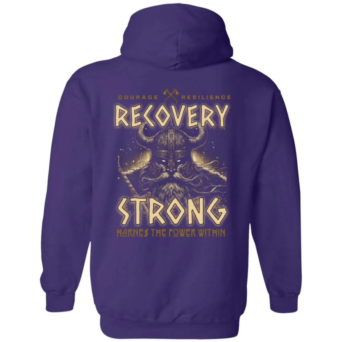 Recovery Zip Hoodie  | Inspiring Sobriety |  Recovery Strong Warrior - Image 6