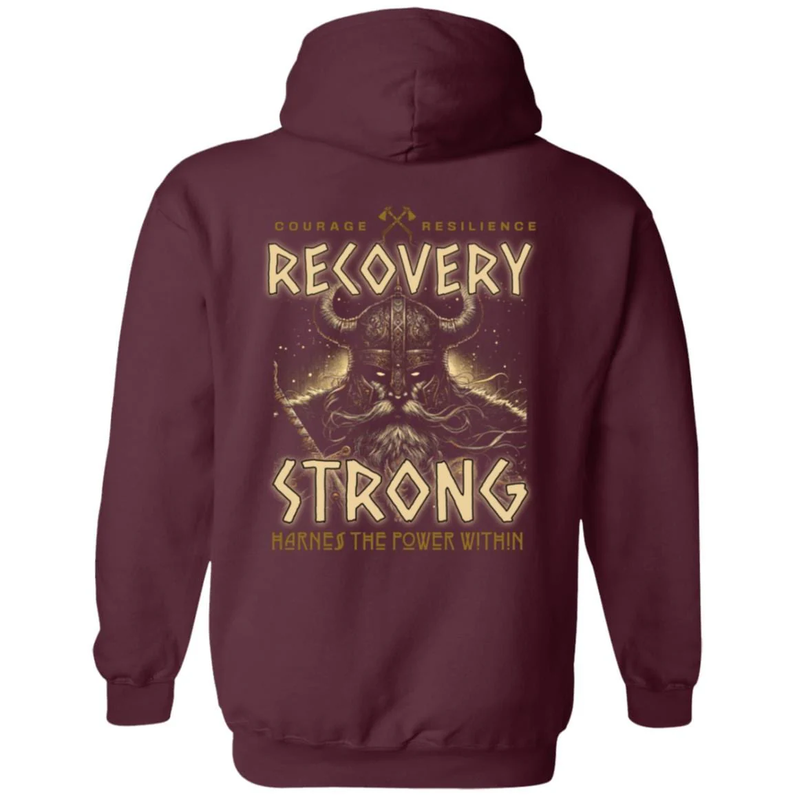 Recovery Zip Hoodie  | Inspiring Sobriety |  Recovery Strong Warrior - Image 7