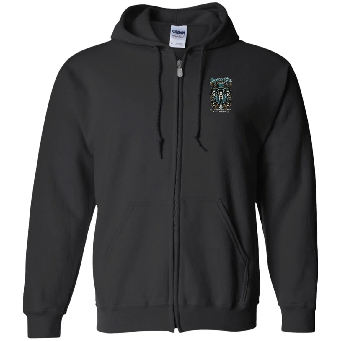 Recovery Zip Hoodie | Inspiring Sobriety |  Street Life Survivor - Image 2