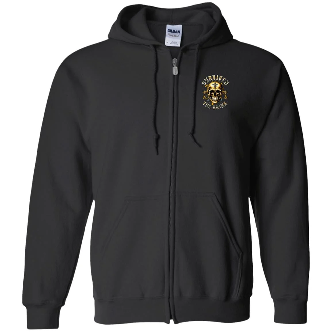 Recovery Zip Hoodie | Inspiring Sobriety |  Survived The Brink - Image 2