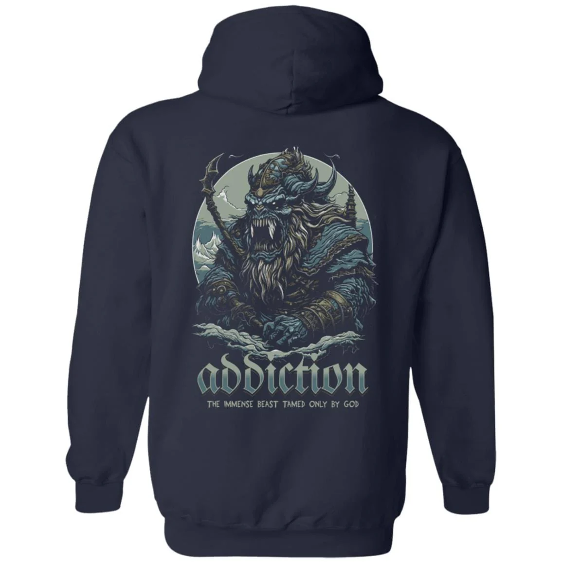Recovery Zip Hoodie  | Inspiring Sobriety |  Addiction, The Immense Beast Tamed Only By God - Image 5