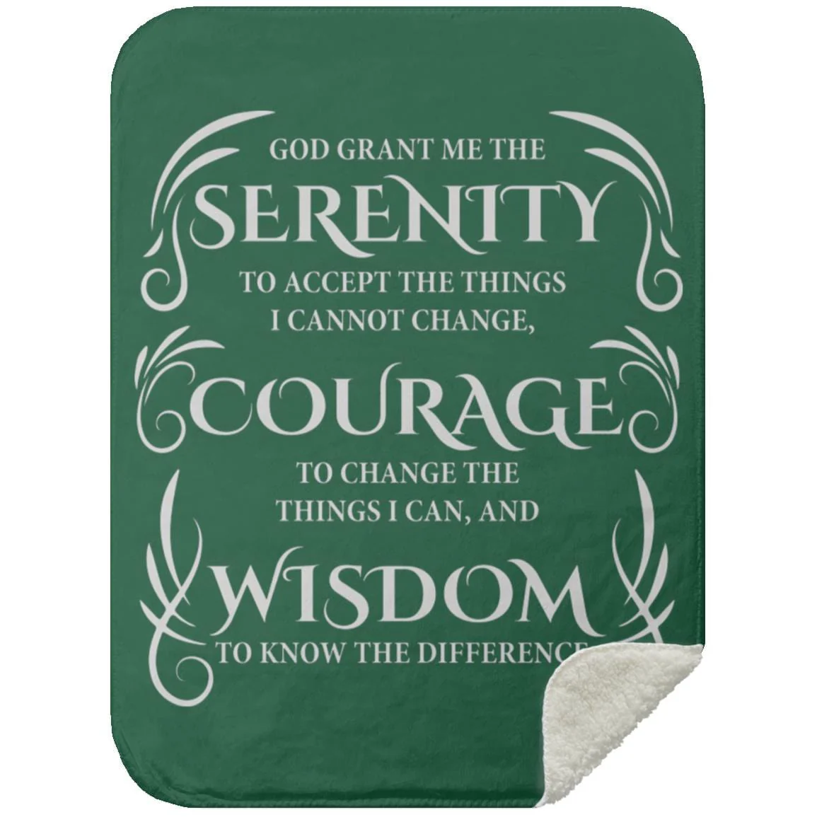 Serenity Prayer Throw 30x40 (Dark Colors) | Inspiring Sobriety - Image 8