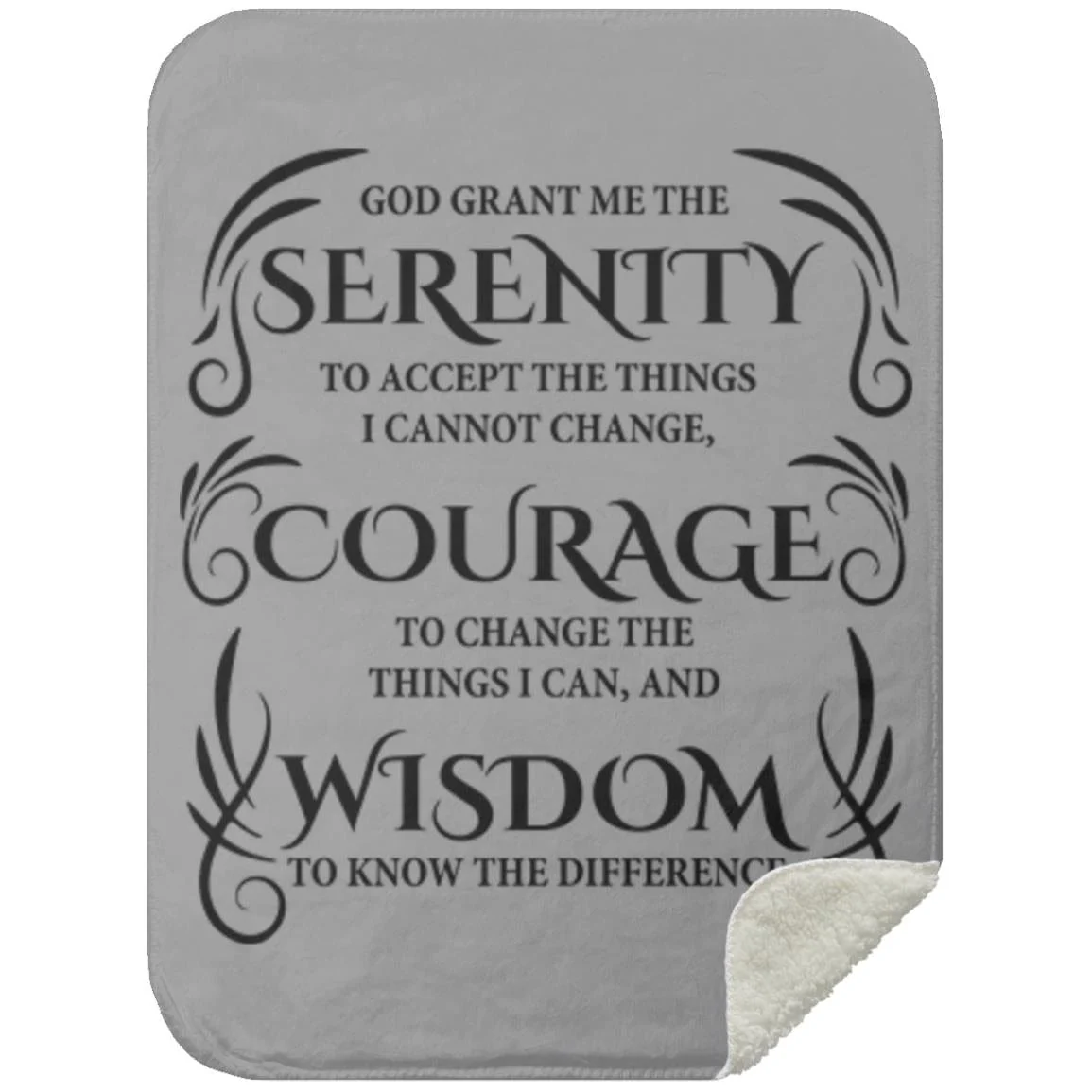 Serenity Prayer Throw 30x40 (Light Colors) | Inspiring Sobriety - Image 8