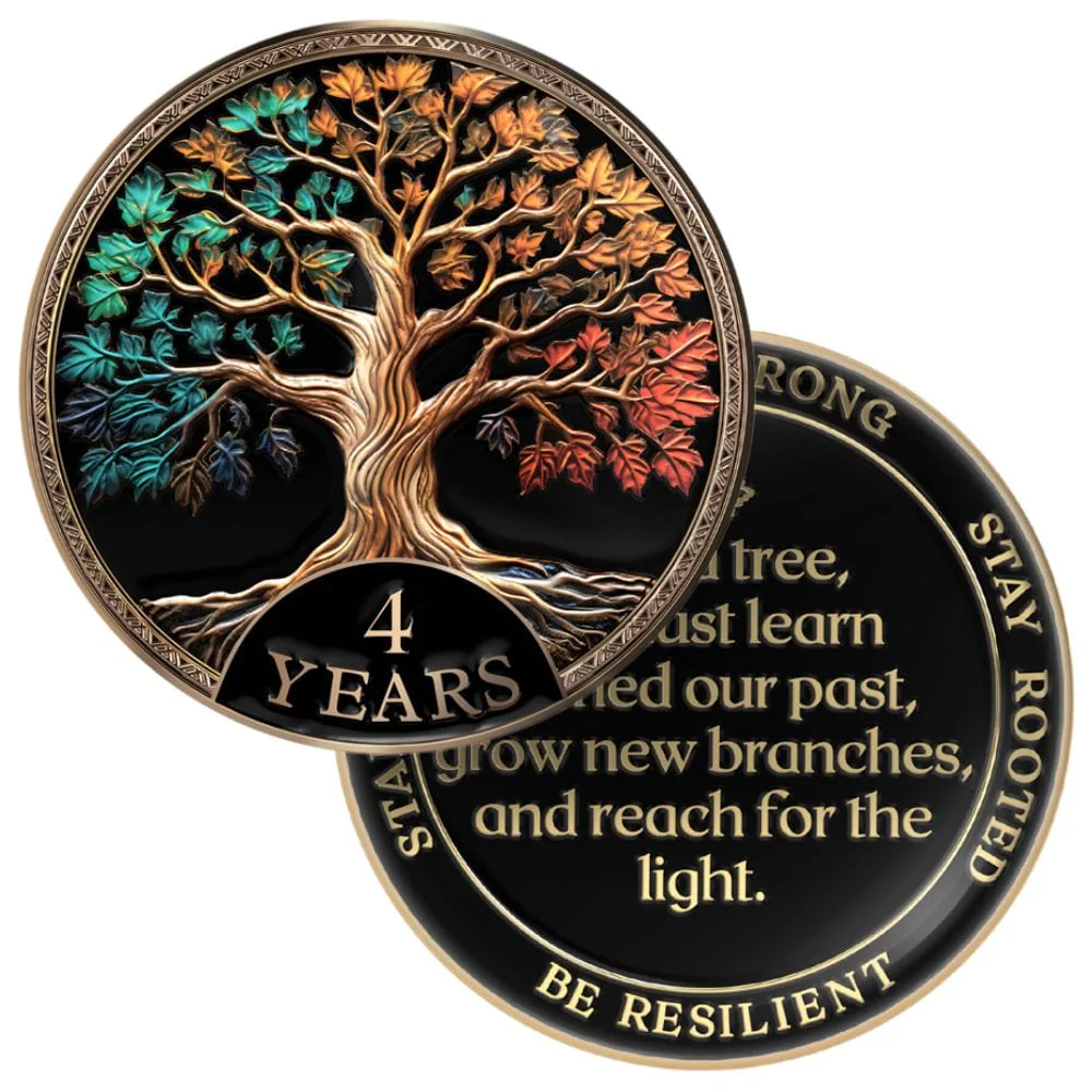 Tree of Life Affirmation Sobriety Coin Gift Set - Multicolor - Image 50