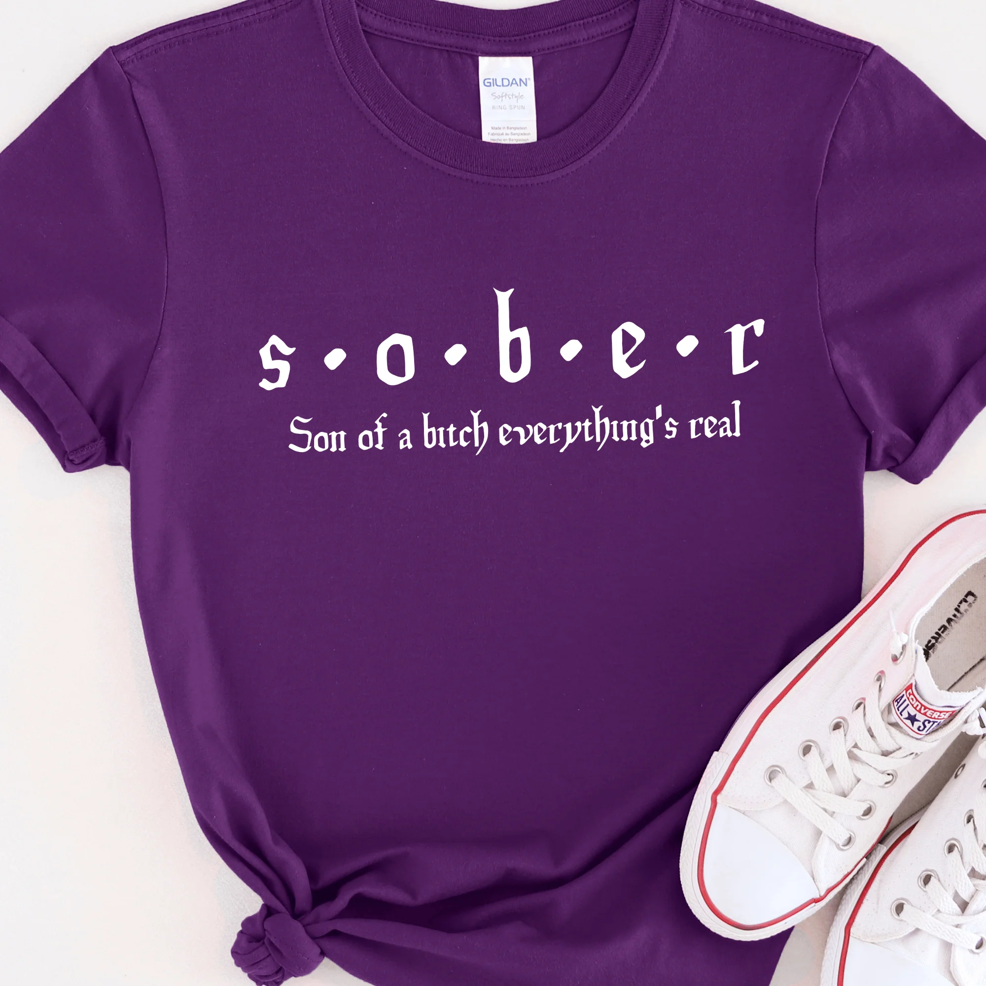 Recovery T-Shirt | Inspiring Sobriety |  S.O.B.E.R. - Image 3