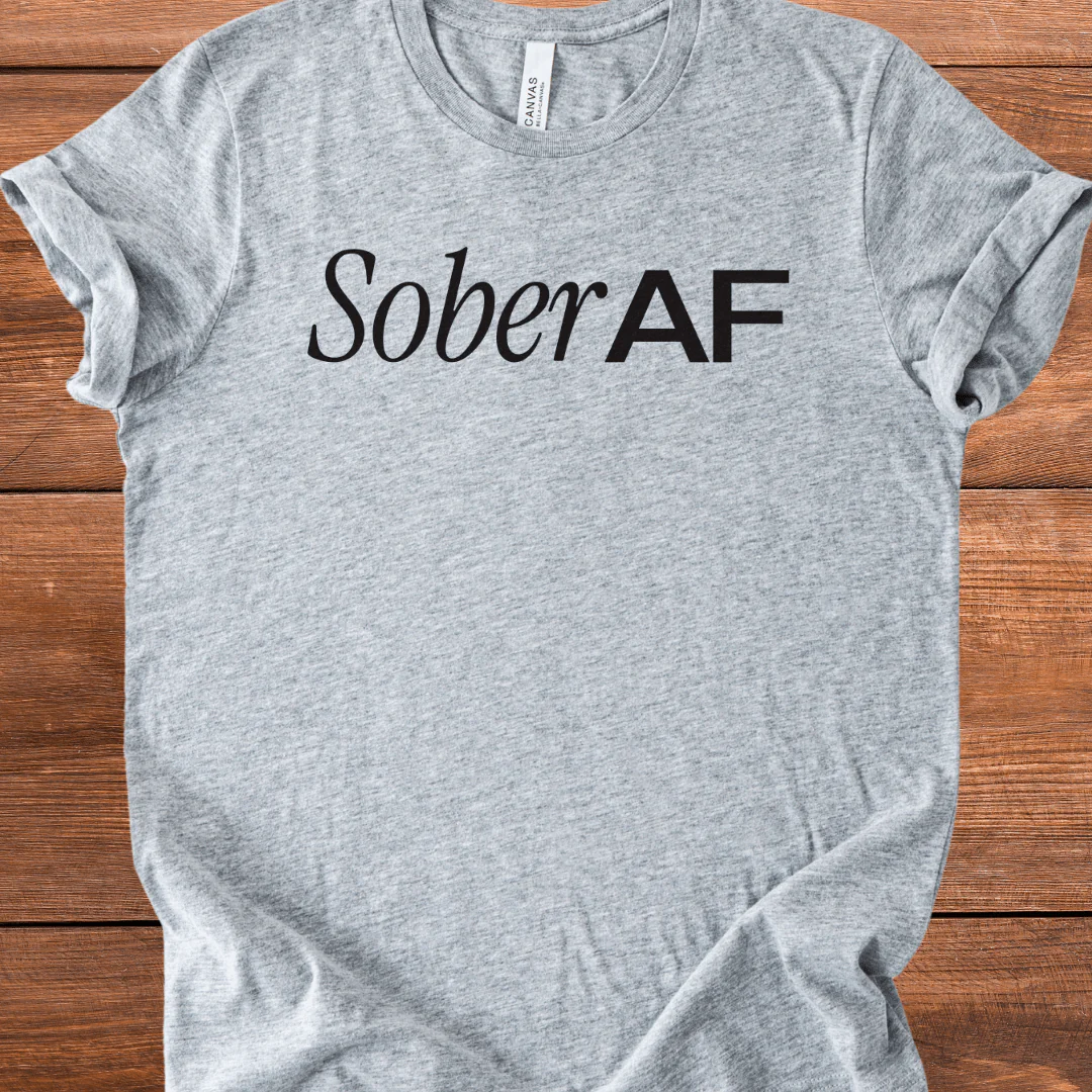 Vintage Recovery T-Shirt | Inspiring Sobriety | Sober AF - Image 3