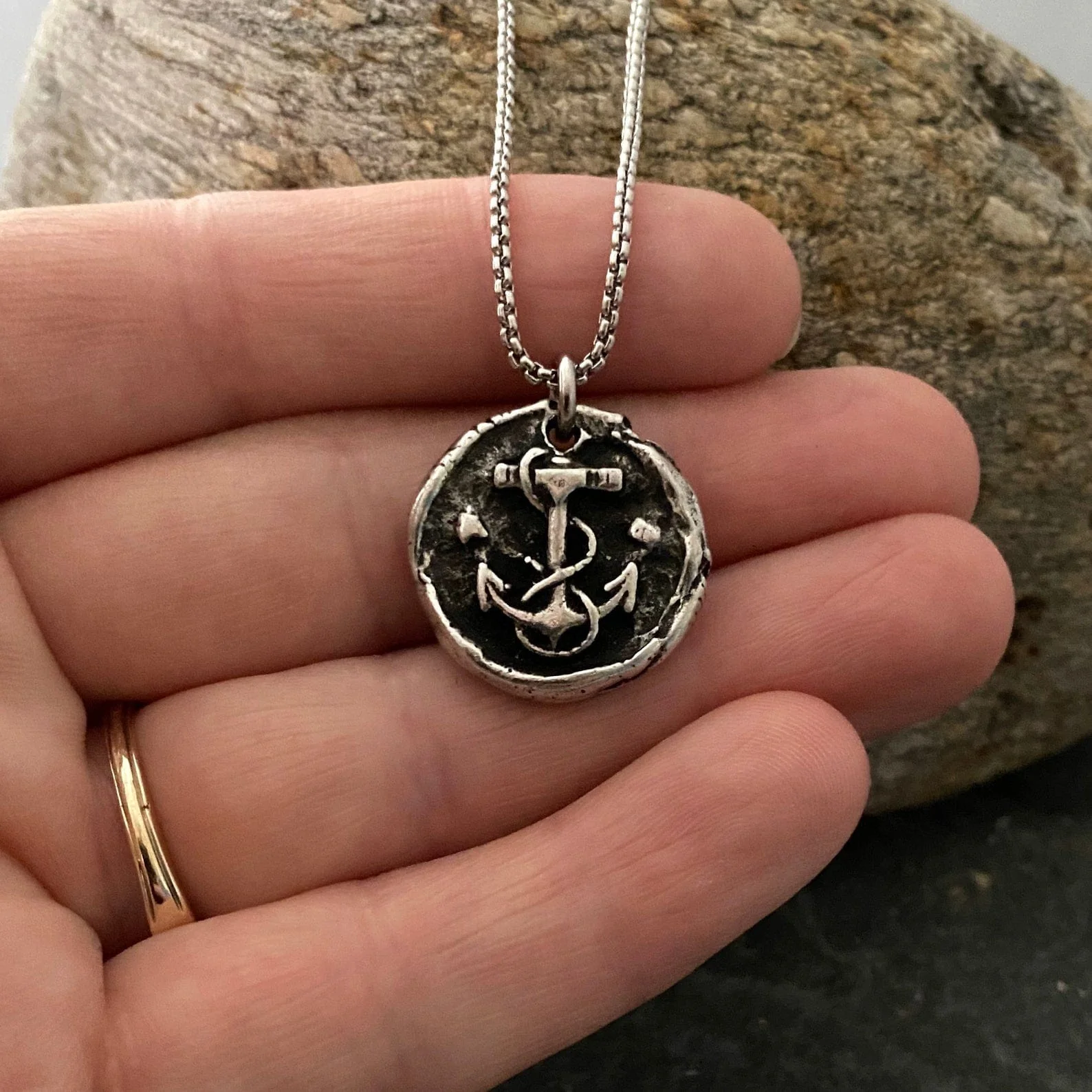 Nautical Anchor Necklace | Inspiring Sobriety & Johnny LTD - Image 3