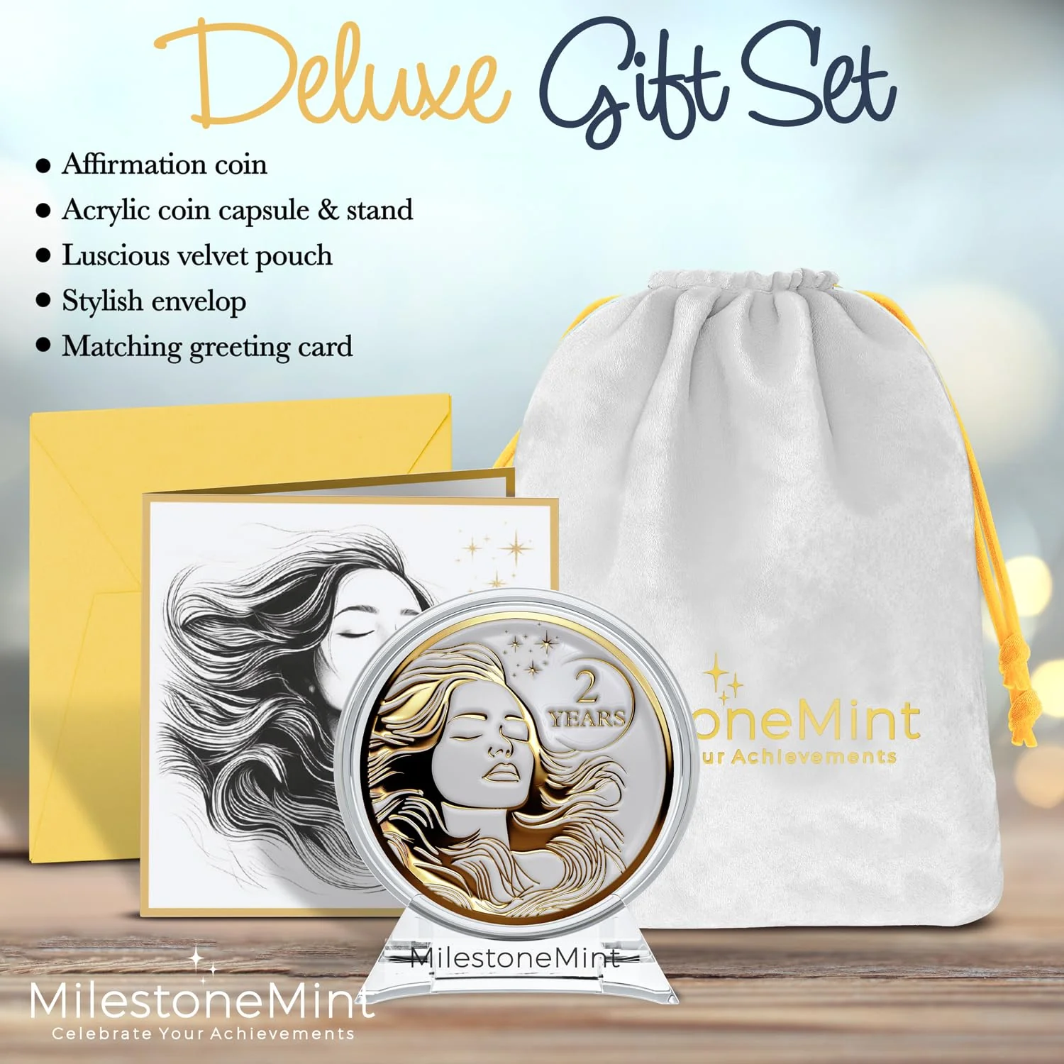 Recovery Medallion Coin I Inspiring Sobriety I Womens AA Milestone Gold - Image 10