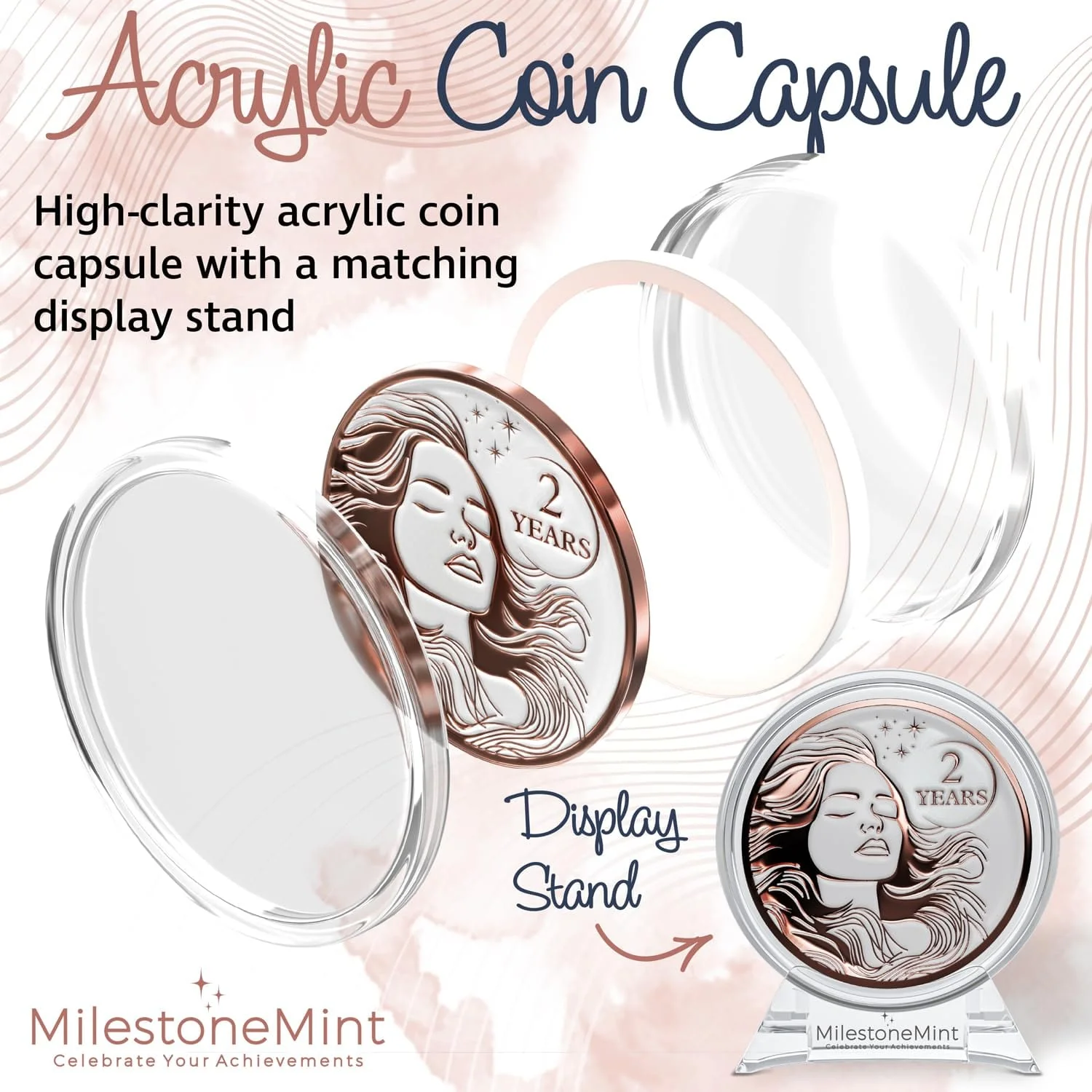Recovery Medallion Coin I Inspiring Sobriety I Womens AA Milestone Serenity Prayer - Image 13