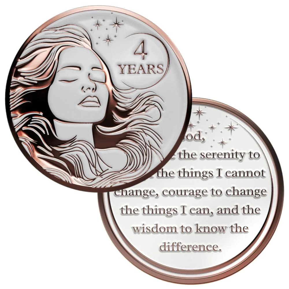 Recovery Medallion Coin I Inspiring Sobriety I Womens AA Milestone Serenity Prayer - Image 25