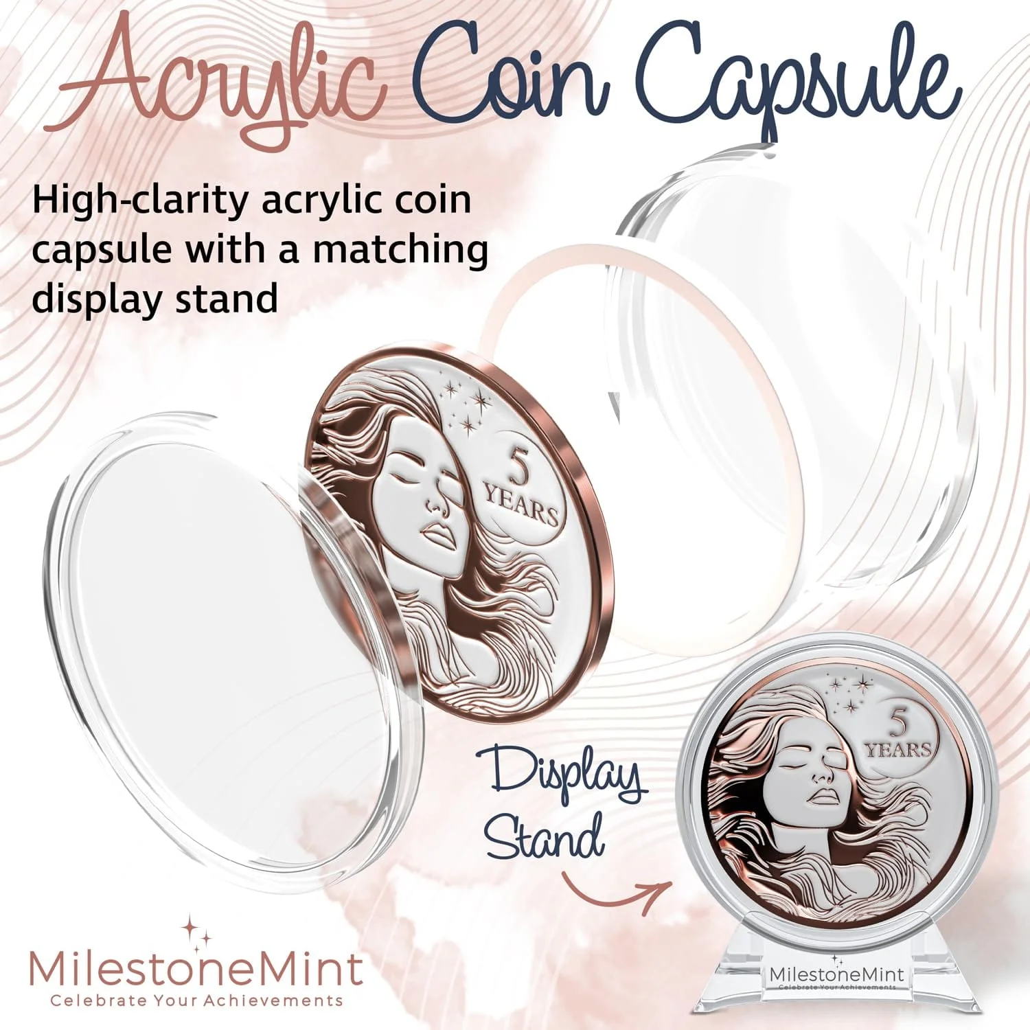Recovery Medallion Coin I Inspiring Sobriety I Womens AA Milestone Serenity Prayer - Image 37