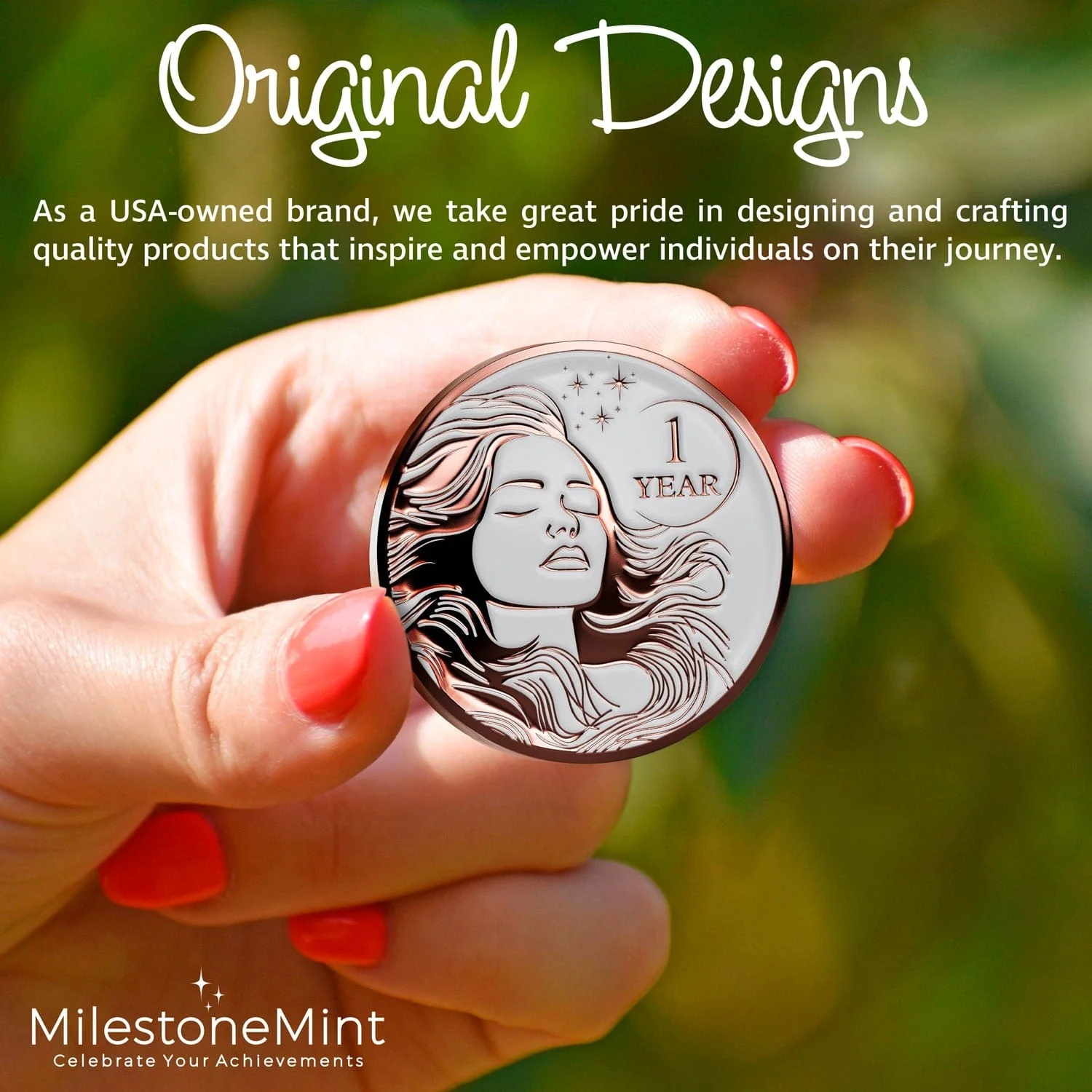 Recovery Medallion Coin I Inspiring Sobriety I Womens AA Milestone Serenity Prayer - Image 46