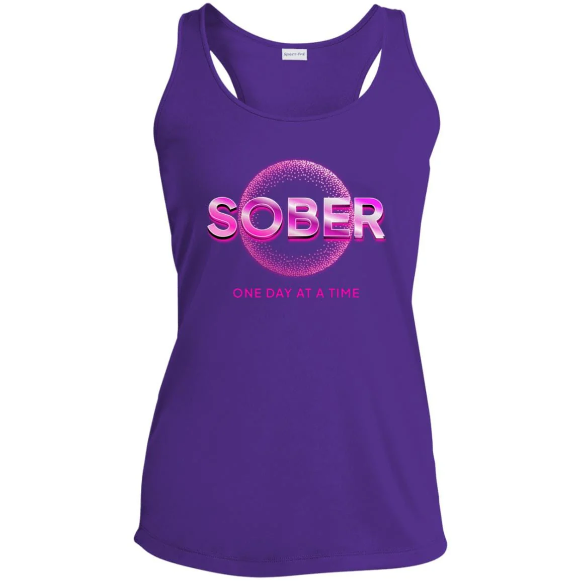 Womens Recovery Tank | Inspiring Sobriety |  SOBER  (Pink) - Image 3