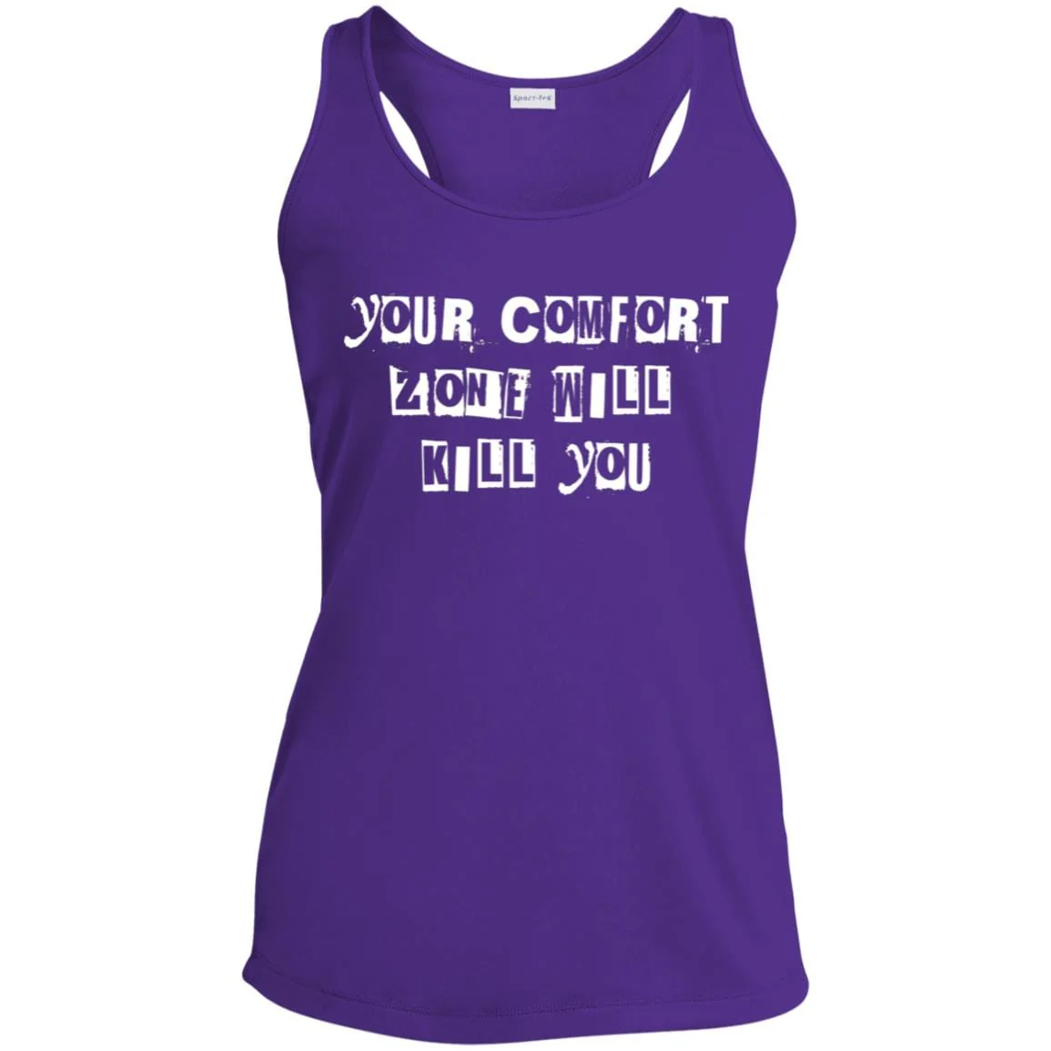 Womens Recovery Tank | Inspiring Sobriety |   Your Comfort Zone Will Kill You - Image 2
